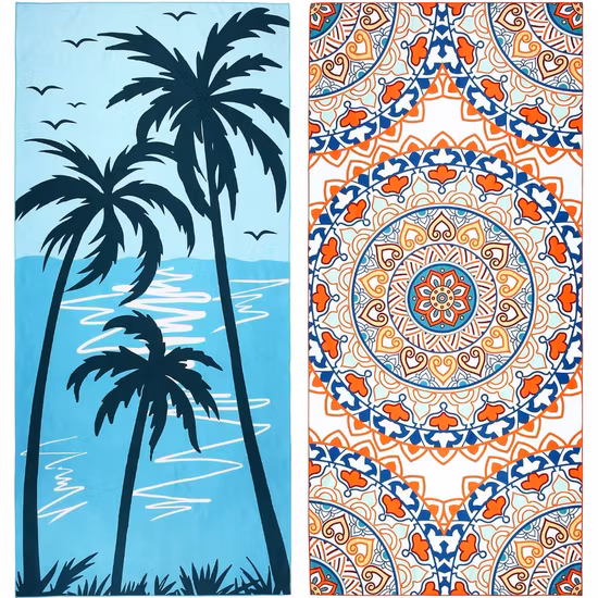 Grande taille sans sable léger imperméable en microfibre ou coton piscine camping serviette de plage pour les nageurs et les voyages avec impression personnalisée