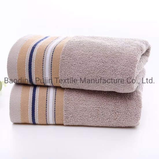Serviette de toilette en coton 100 % coton tissé avec logo personnalisé en gros