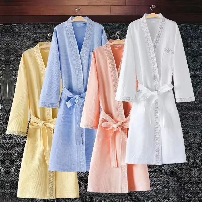 Hotel Bath Robe with 100% Cotton for Hotel Room Using