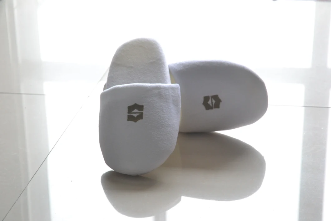 Cheap Hotel Slippers Linen with Logo