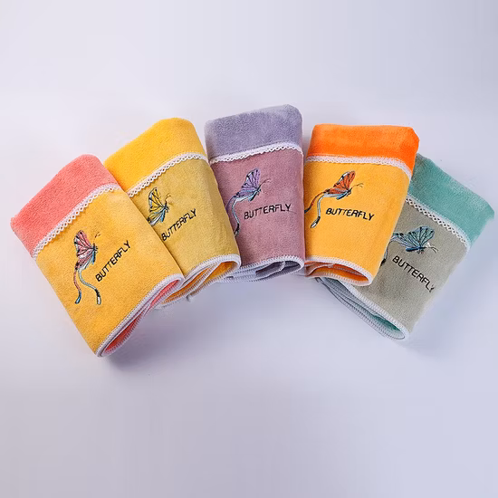 Serviette de nettoyage promotionnelle Usine de luxe Hôtel Maison Serviette une variété de serviettes de toilette Design Serviette de visage Personnaliser les serviettes de bain en coton