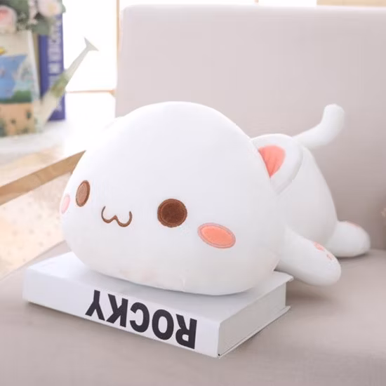40 cm Mignon Doux Animal En Peluche Kawaii Gonflable Enfants Jouets Mignons Peluches Sieste Dormir 3 en 1 Squishmallow avec Couverture Peluche Bébé Jouet Chat Oreiller pour Bureau
