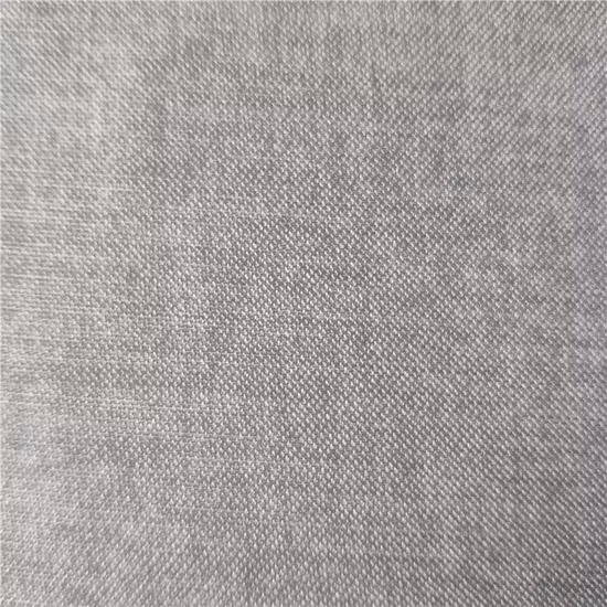 Vente en gros de tissu de rideau d'occultation tissé uni de haute qualité pour salon