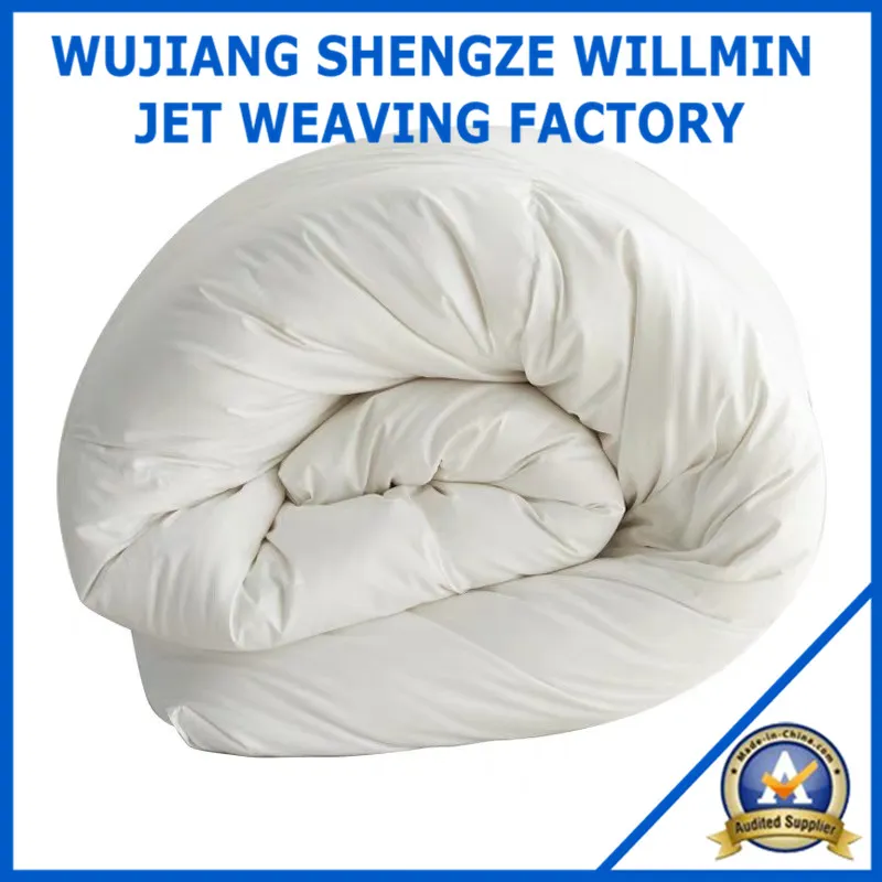 Ensemble de housse de couette en microfibre léger toutes saisons avec couette matelassée en polyester à fermeture éclair