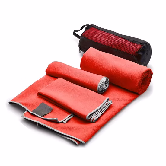 Serviettes de yoga OEM de remise en forme à séchage rapide à chaud Serviette de sport en microfibre avec logo personnalisé